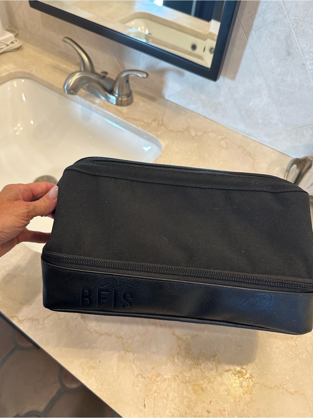 BEIS Black Toiletry Travel Kit